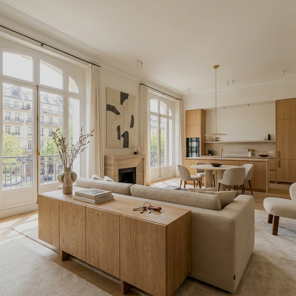 Grand séjour haussmannien